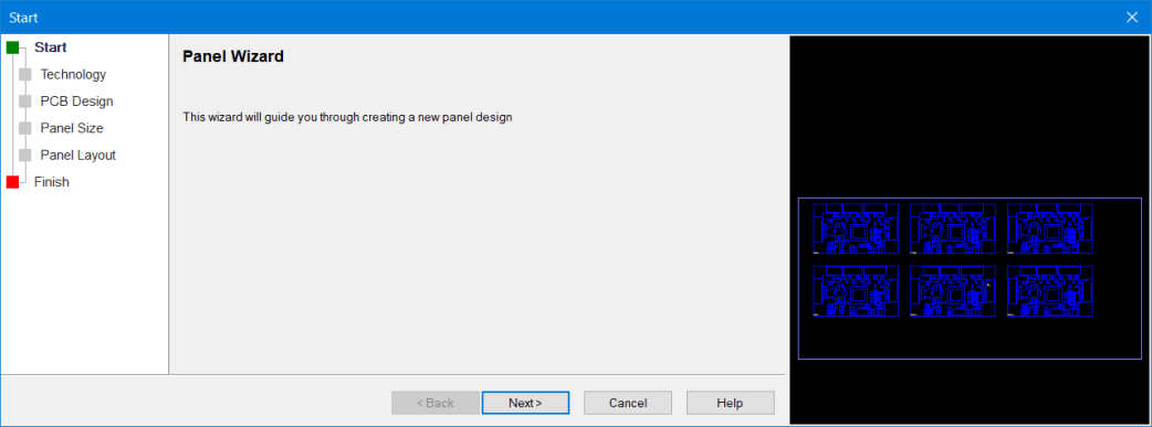 Panel Wizard screen