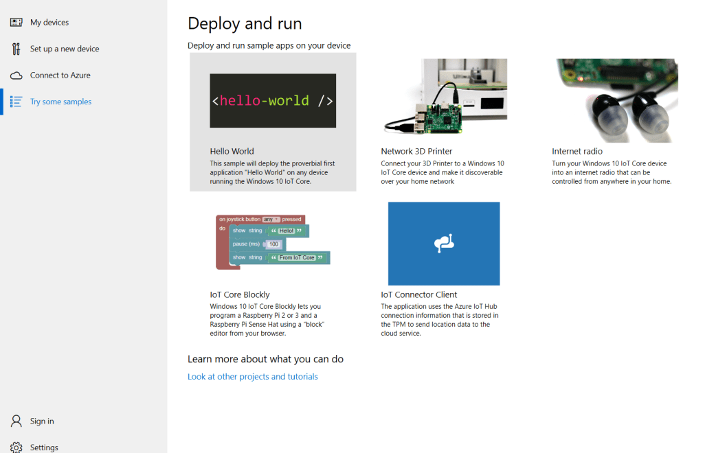 Windows 10 installation - Deploy and run