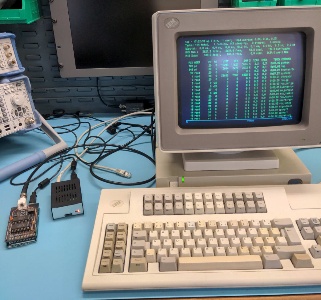 IBM 3270ターミナルをOEC搭載のエミュレーションされたメインフレームに接続する