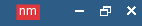 DSM Title bar now showing nm