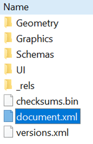 Open documents file in notepad