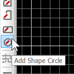 Add Shape Circle option