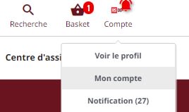 Sélectionnez les détails du compte