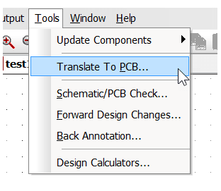 Select Translate to PCB