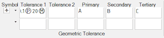 Tolerance menu