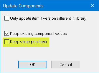 Update components