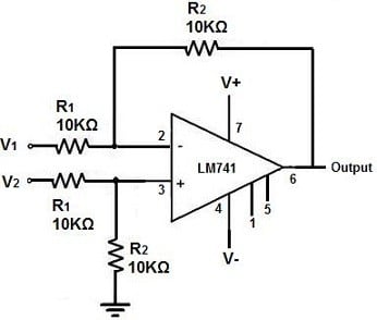 Difference Amplifier Circuit