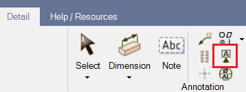 Datum in the menu