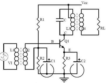 Frequency Selection (band pass) Amplifier Circuit