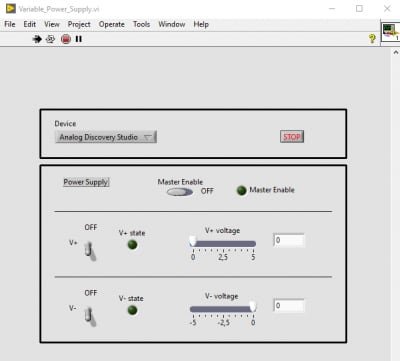 power supply running