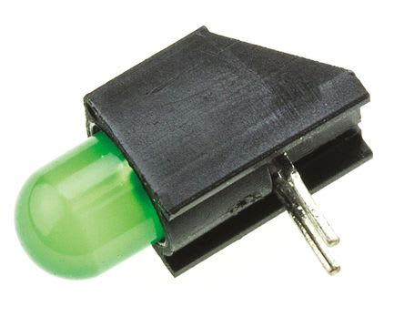 Dialight 550-2207F, Green Right Angle PCB LED Indicator, Through Hole 3 V