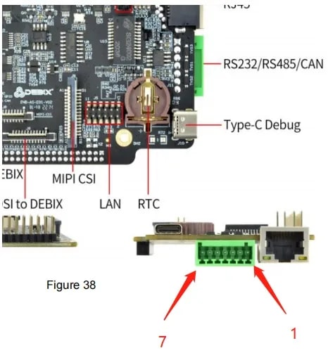DEBIX J12 CAN pinout