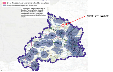 Wind farm location