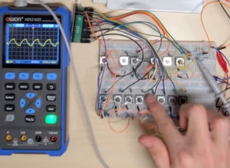 Output after the RC Low Pass Filter