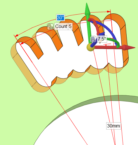 Rotational Slot - Option 2 - 30 degrees