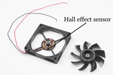 Image result for hall effect sensor in brushless dc motor