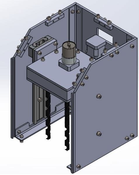 CAD drawing of the drill