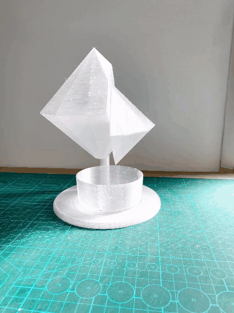 Animation of 3D print