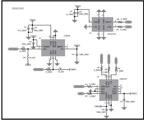 STEVAL-IDB011V1 circuit schematic - Sensors