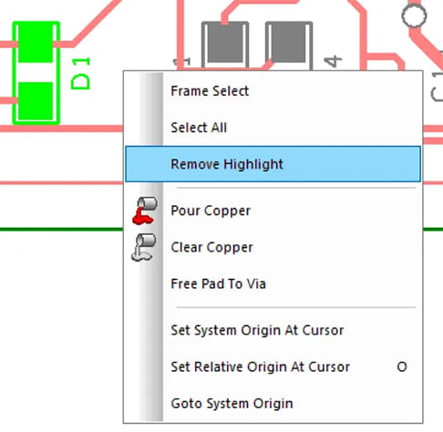 Remove Highlight added to the context menu