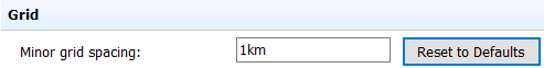 Default grid settings