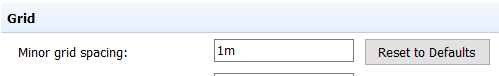 Grid settings at 1m