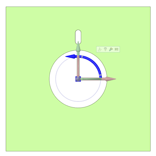 Rotational Slot - Option 1 - Select rotation axis