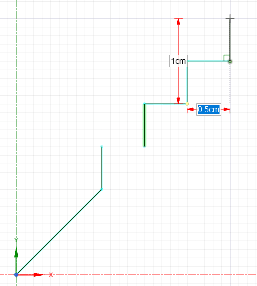 Shown is a base point commanded