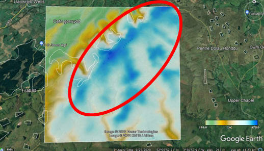 Site location and elevation map