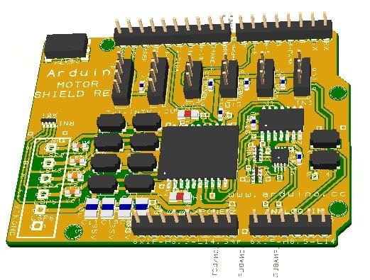 Arduino Motor Shieldのリファレンスデザイン