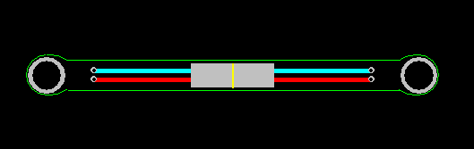 PCB Layout - side propeller stripe - to hold the side motors