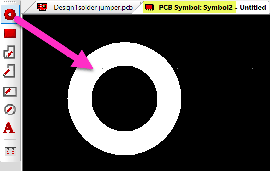 PCB Symbol Editor - add a pad