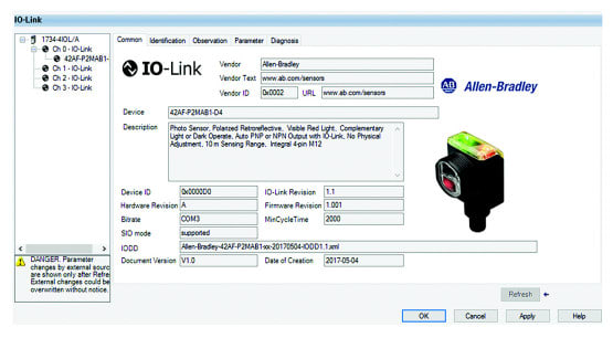 Configure Rockwell sensors