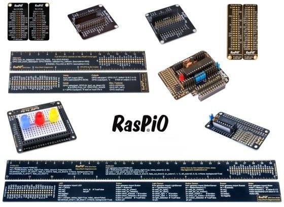 Raspberry Pi, Raspio, Breakout, Duino, Pro Hat, Analog Zero, GPIO Zero Ruler