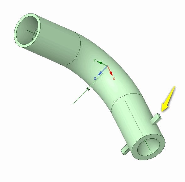 ソリッドをプルすると一体化してしまう｡