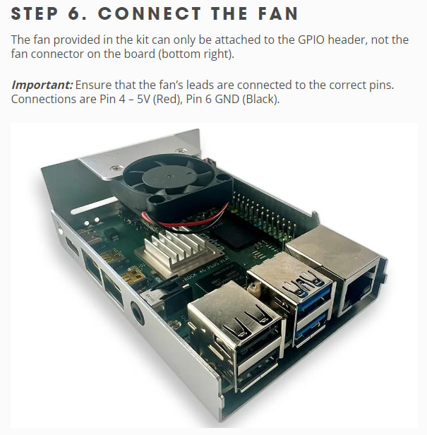 Connect the fan