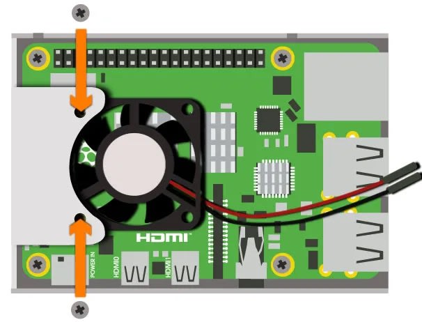 Secure fan screws