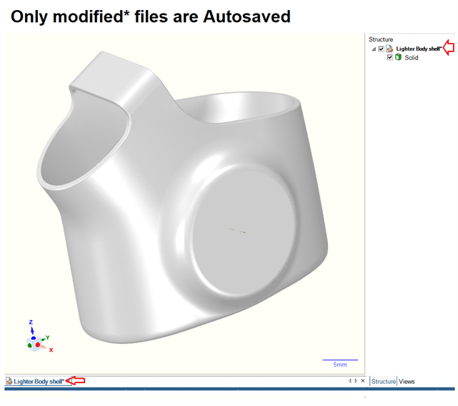 Only modified files are autosaved