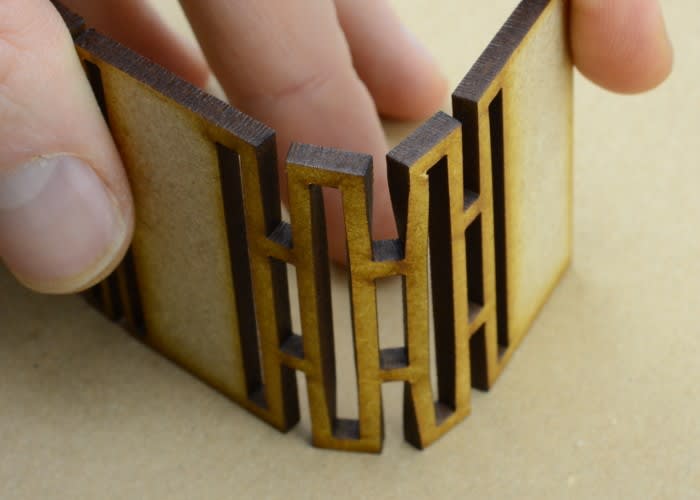 Laser cut living hinges for neater designs