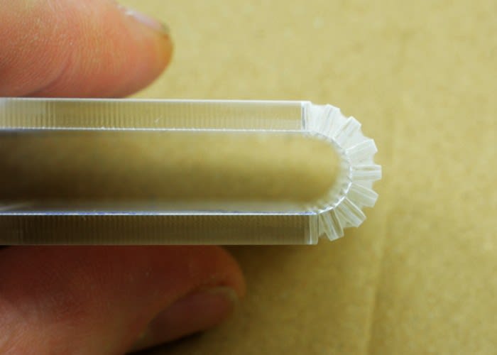 Laser cut living hinges for neater designs