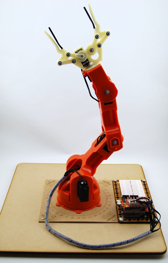 Building The TinkerKit Robot Arm