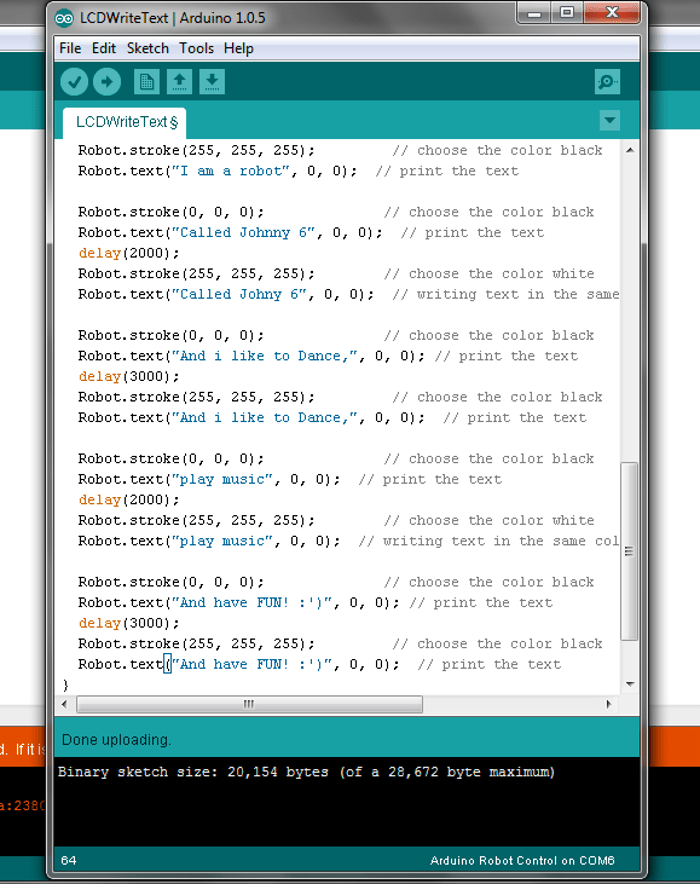 Introduction to the Arduino Robot