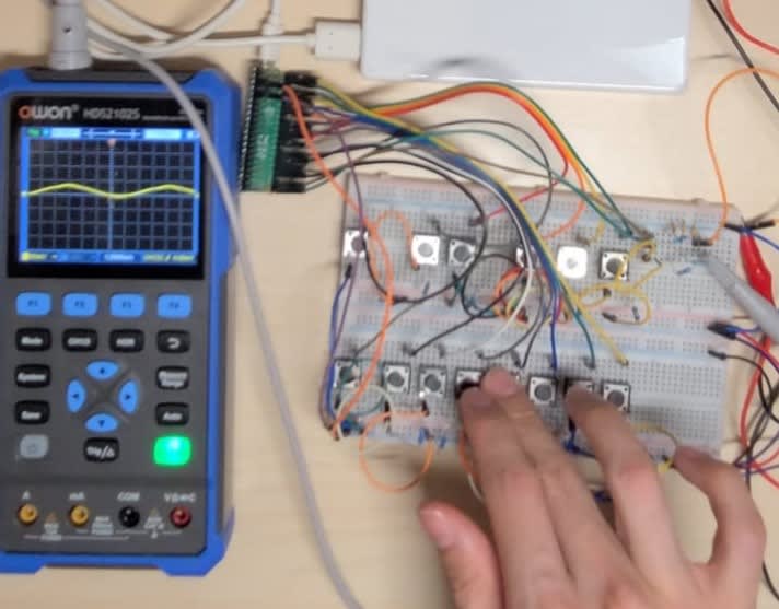 Output from Three Stage RC filter