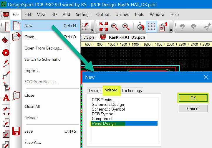 DesignSpark PCB PRO - Wizard