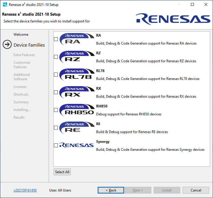 Renesas e2 studio