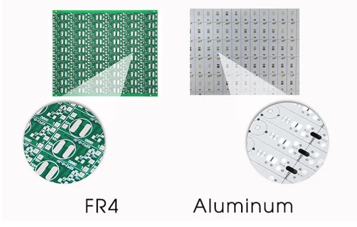 Image of FR4 and Aluminium boards