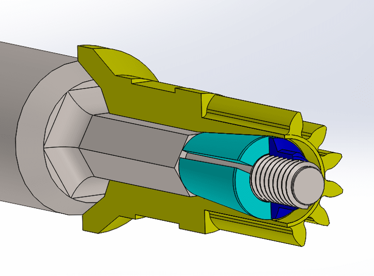 tapered drive nut design