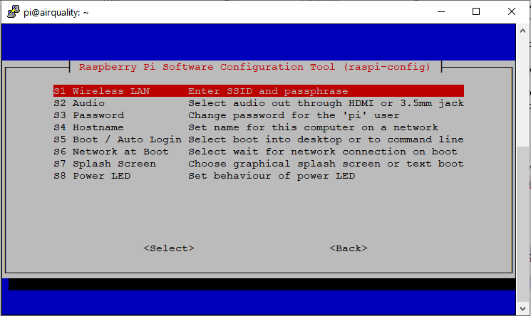 Raspberry Pi Setup - Wireless LAN