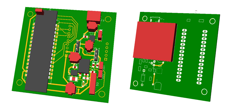 PCB - 3D rendered