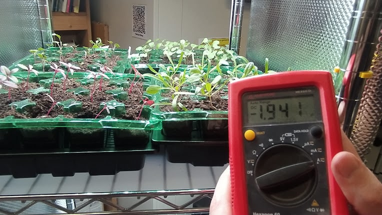 Current measurement for vertical garden